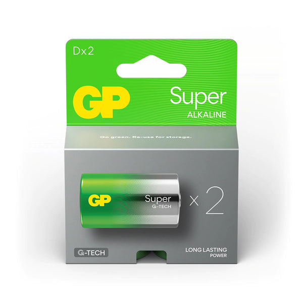 GP Super Alkaline D Size Batteries