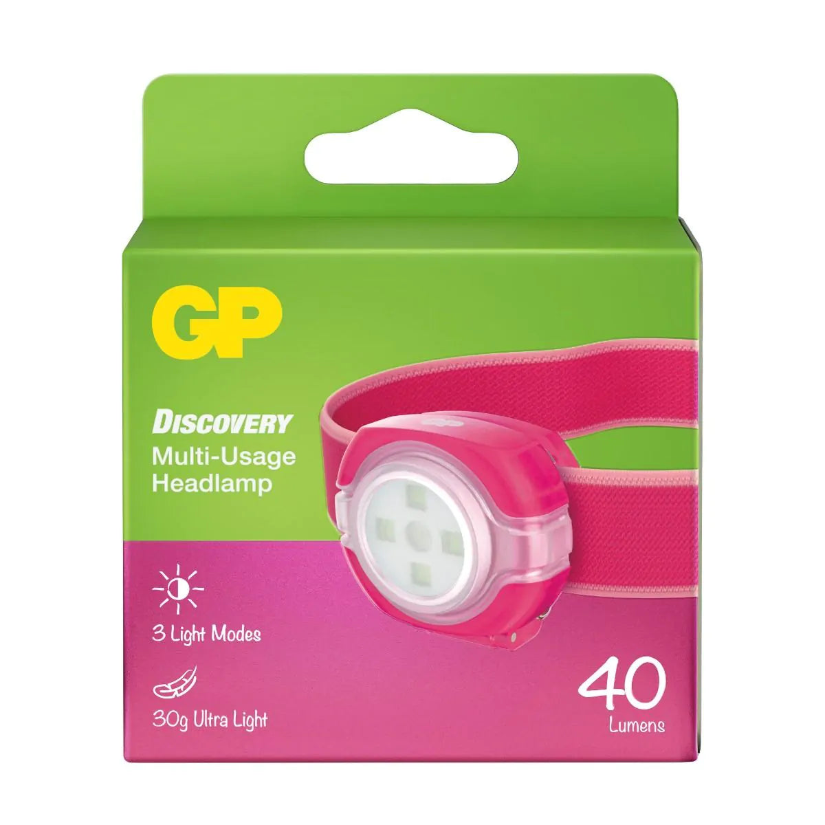 GP Discovery CH31 Childrens Head Torch (Pink)
