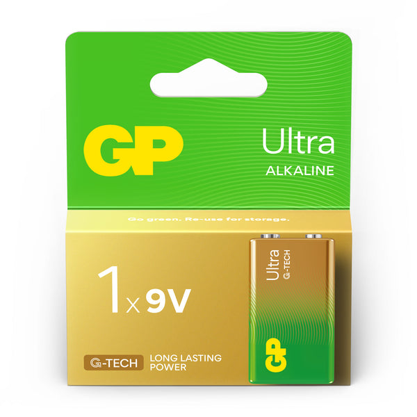 GP Ultra Alkaline 9V Batteries