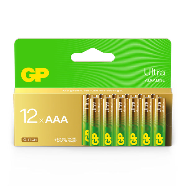 GP Ultra Alkaline AAA Batteries