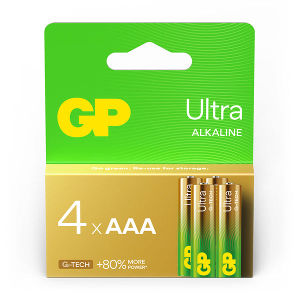GP Ultra Alkaline AAA Batteries