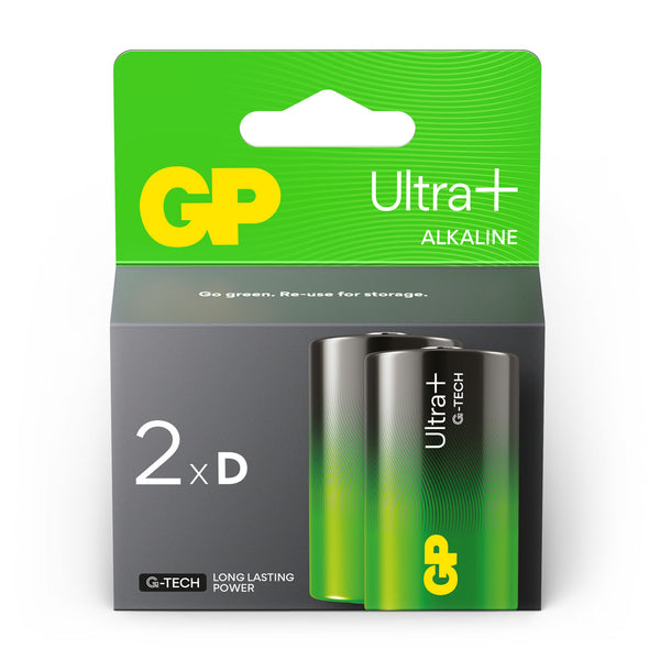 GP Ultra+ Alkaline D Size Batteries