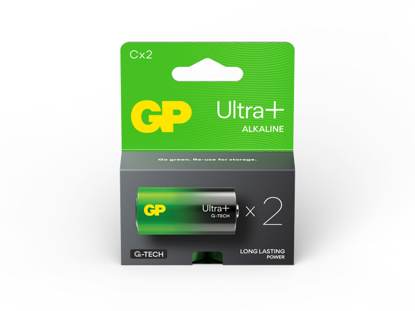 GP Ultra+ Alkaline C Size Batteries