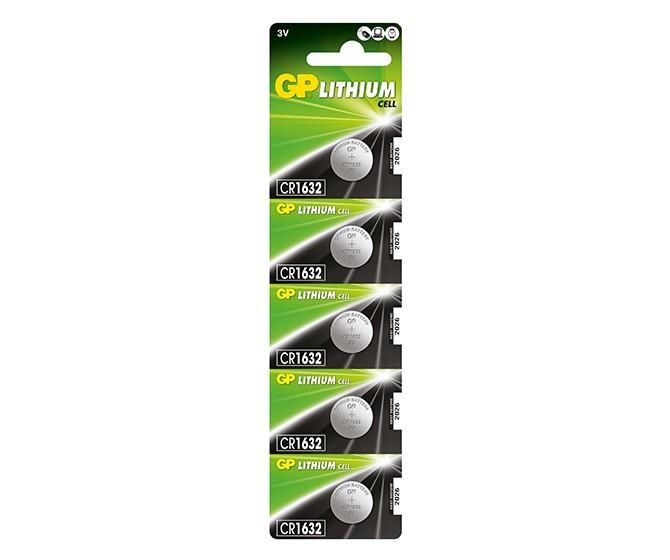 GP Lithium Coin Batteries CR1632