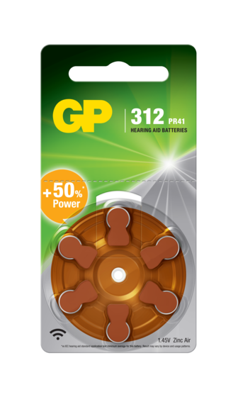 GP ZA312 Hearing Aid Batteries
