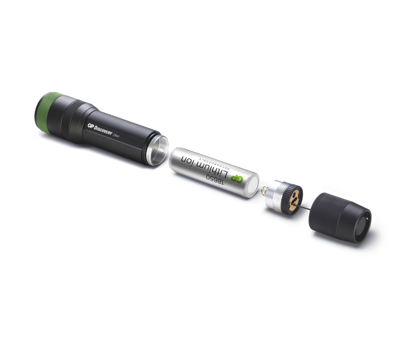 GP Discovery CR41 Rechargeable Torch (650 Lumen) with 1 18650
