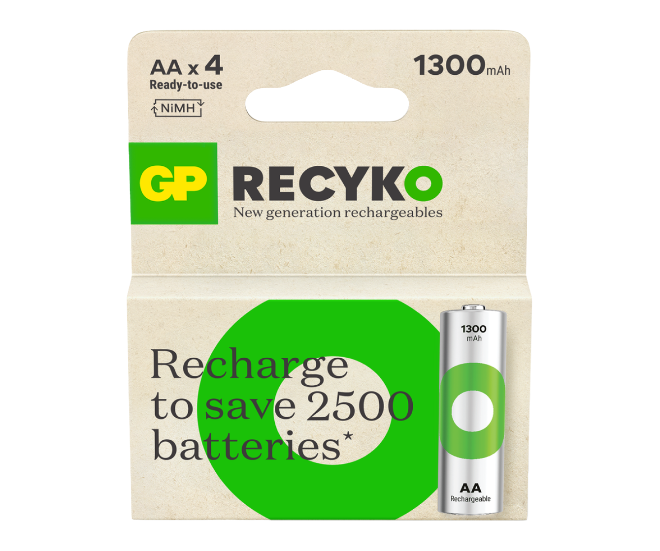 GP Recyko AA Rechargeable Batteries