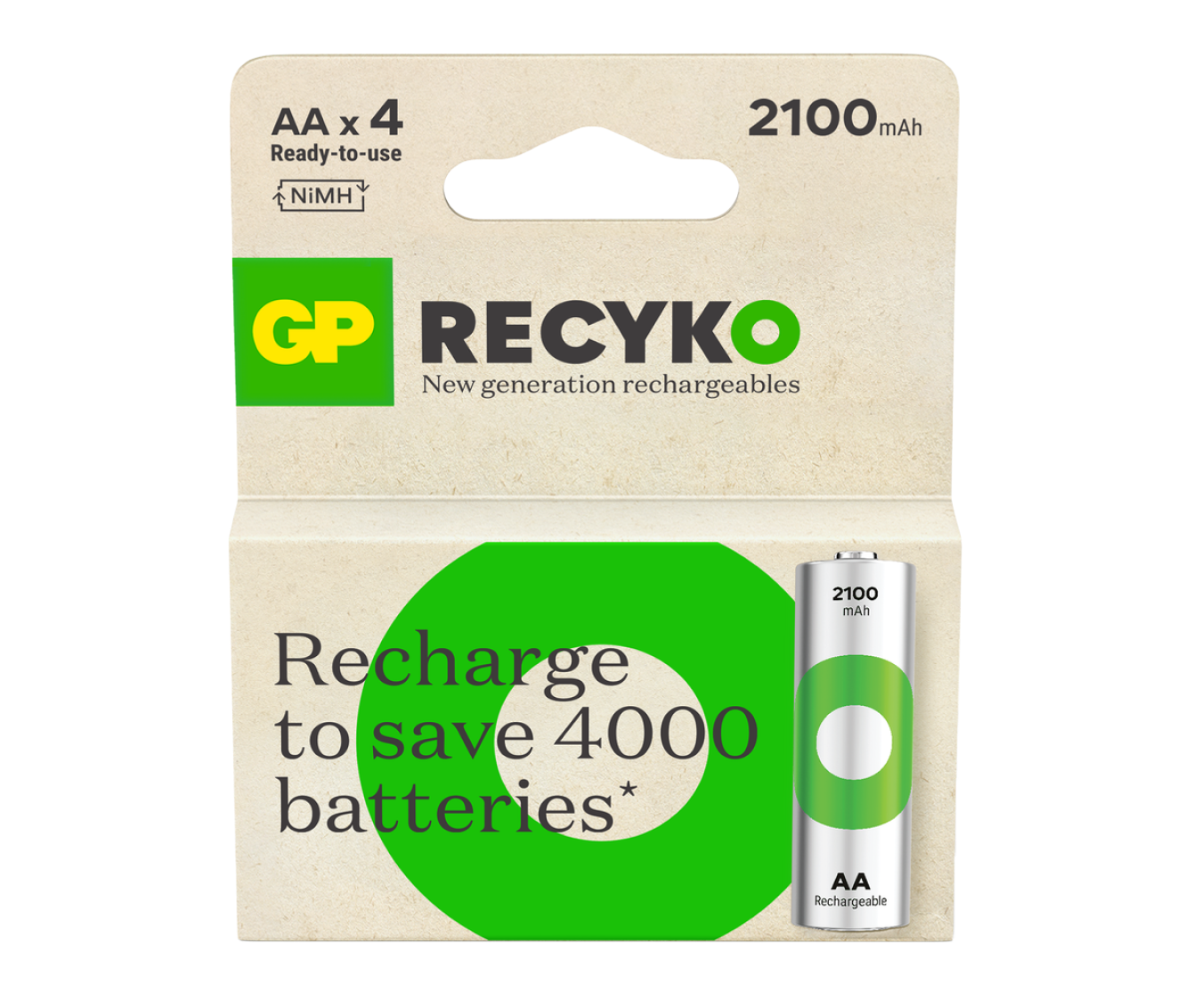 GP Recyko AA Rechargeable Batteries