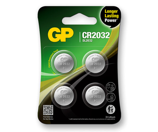 GP Lithium Coin Batteries CR2032