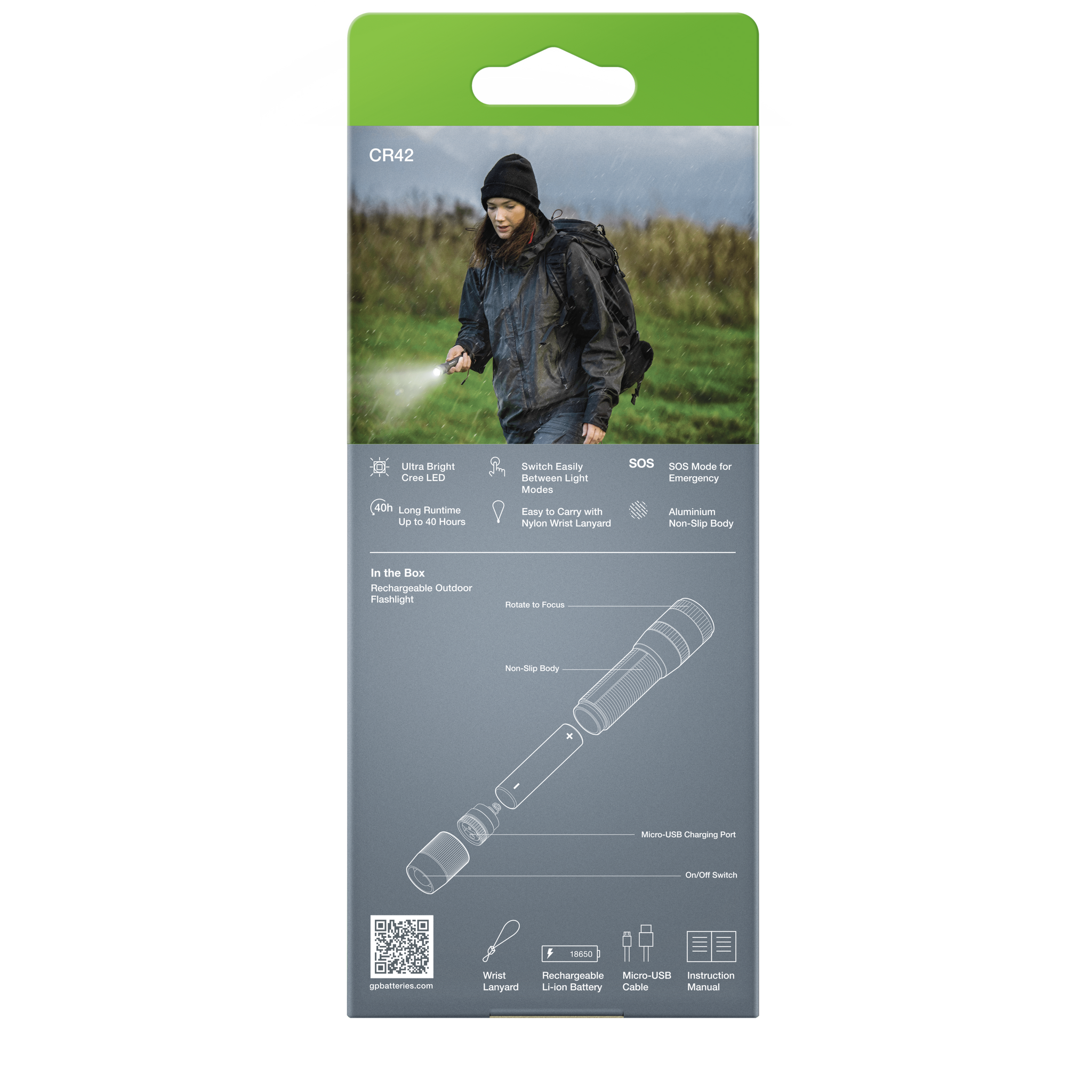 GP Discovery Rechargeable Outdoor 1000lm - CR42