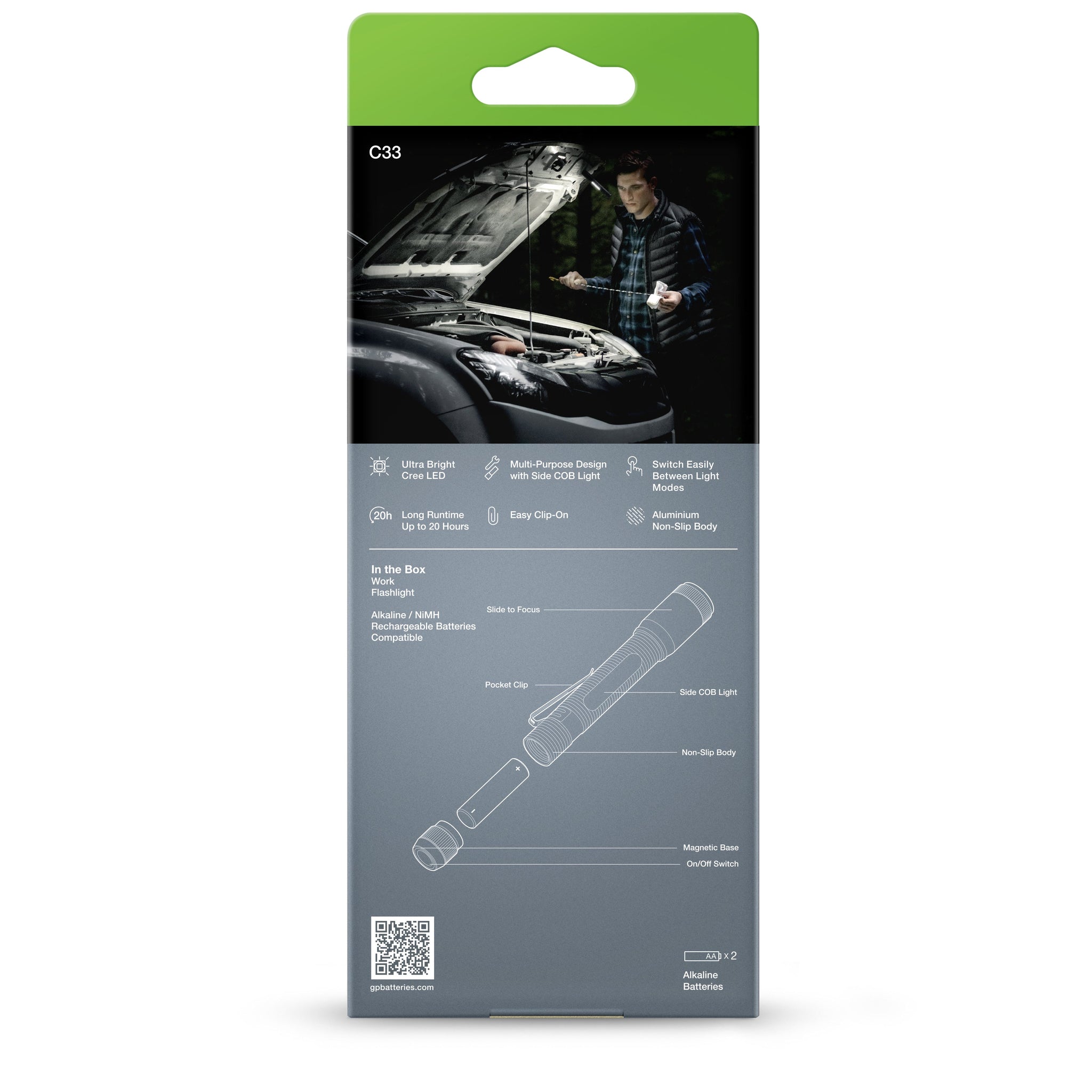 GP Discovery C33 Task Torch with 2 AA