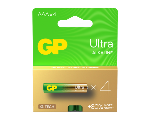 GP Ultra Alkaline AAA Batteries