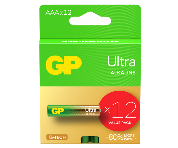 GP Ultra Alkaline AAA Batteries